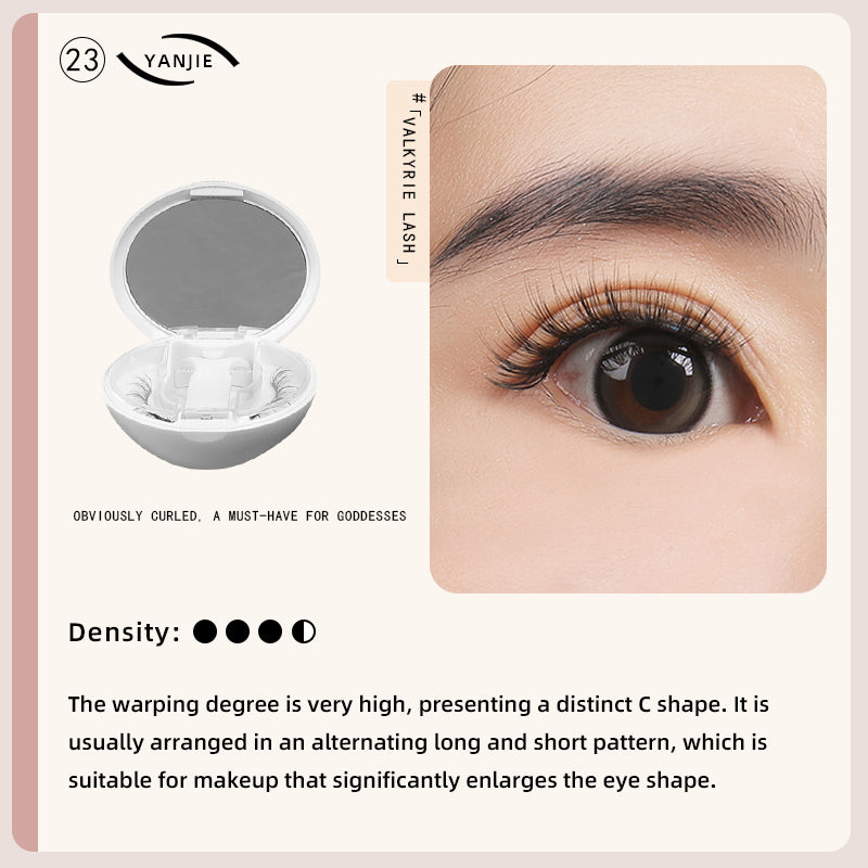 YANJIE 2025 Soft Magnetic Reusable False Eyelashes