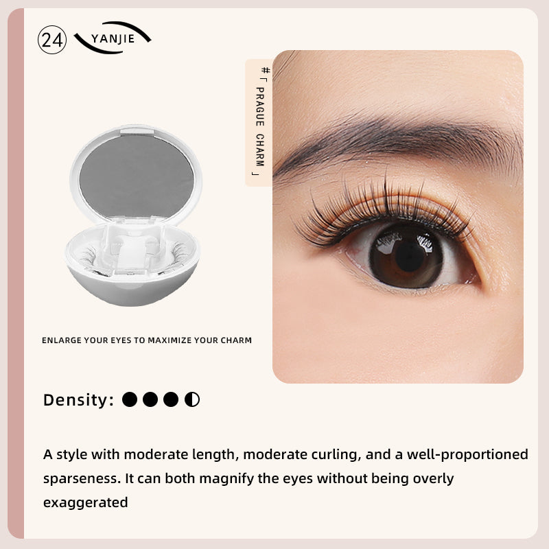 YANJIE 2025 Soft Magnetic Reusable False Eyelashes