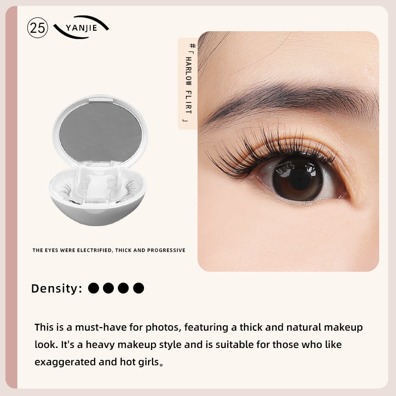 YANJIE 2025 Soft Magnetic Reusable False Eyelashes
